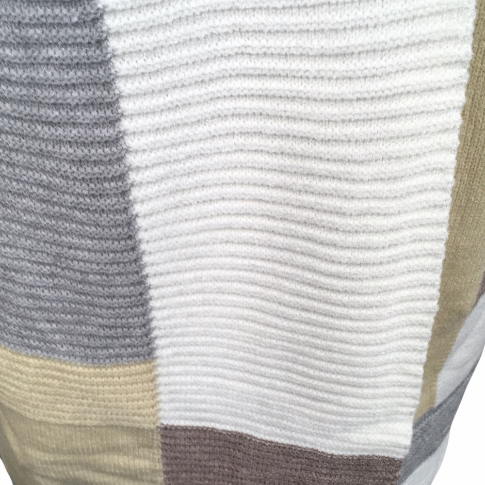 Colorblock Ribbed Open Cardigan Sweater Size Medium NWT - Picture 9 of 11